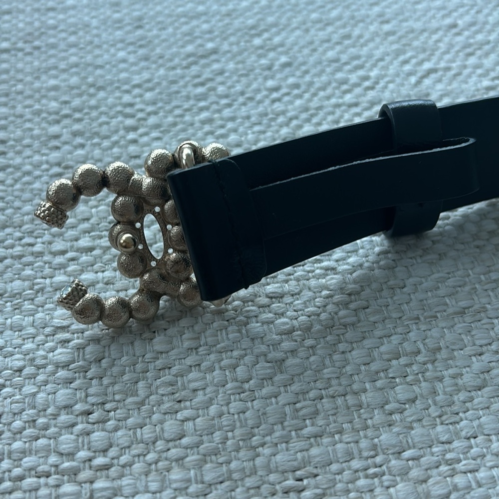 Chanel Authentic Interlocking Cc Logo Belt 2019 C… - image 8